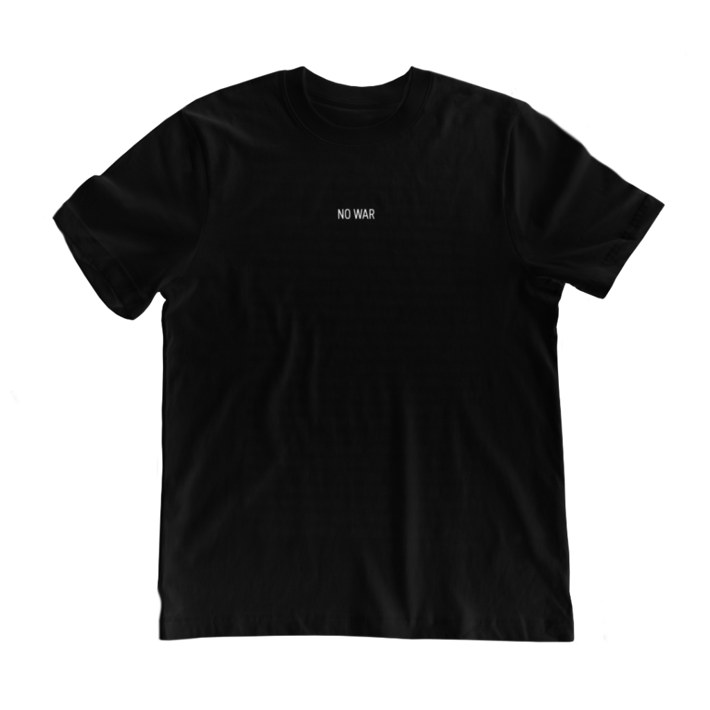 no war shirt front black 1080 x 1080 px